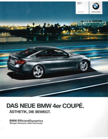2013 BMW 4 SERIE COUPE BROCHURE DUITS, Nieuw, BMW, Author