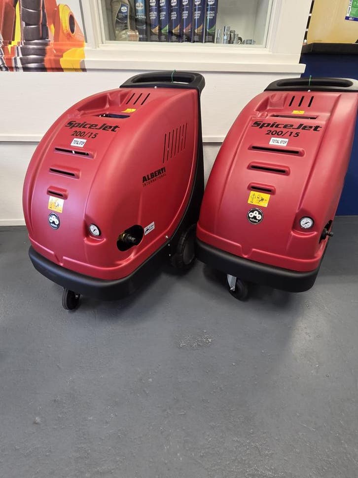 Actie  SpiceJet Hogedrukreiniger 200bar, Tuin en Terras, Hogedrukreinigers, Nieuw, Met regelbare waterdruk, Met autostop en -start