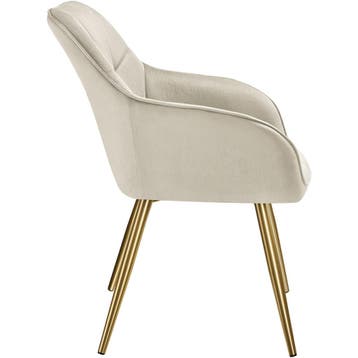 Eetkamerstoel Marilyn, fluweellook, gecapitonneerd, Huis en Inrichting, Verzenden, Nieuw