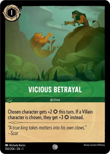[100/204] - VICIOUS BETRAYAL ENG NON-FOIL [M/NM], Ophalen of Verzenden, Nieuw