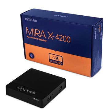 Retourdeal: Amiko Mira-X 4200 BT Linux IPTV Box (Bluetooth a, Ophalen of Verzenden, Nieuw