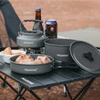 Camping Kookset Aluminium Lichtgewicht met Waterkoker Outdoo, Verzenden, Nieuw