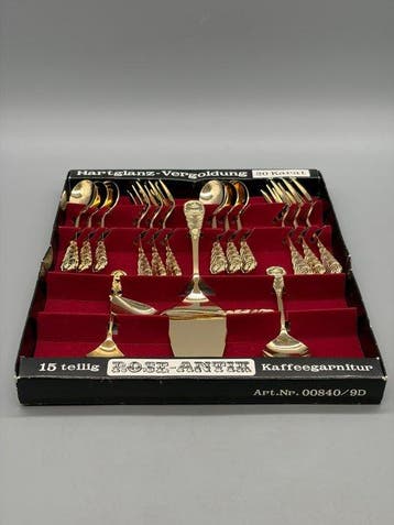 Bestekset (15) - Rose-Antik - Metaal, Goud