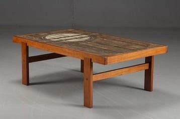Trioh - Oxart - Salontafel - Aardewerk, Teak - Deense