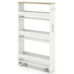 LIVSK Ultradunne Opbergkar met Oplaadstation - 4-laags Keuke, Doe-het-zelf en Verbouw, Verzenden, Nieuw