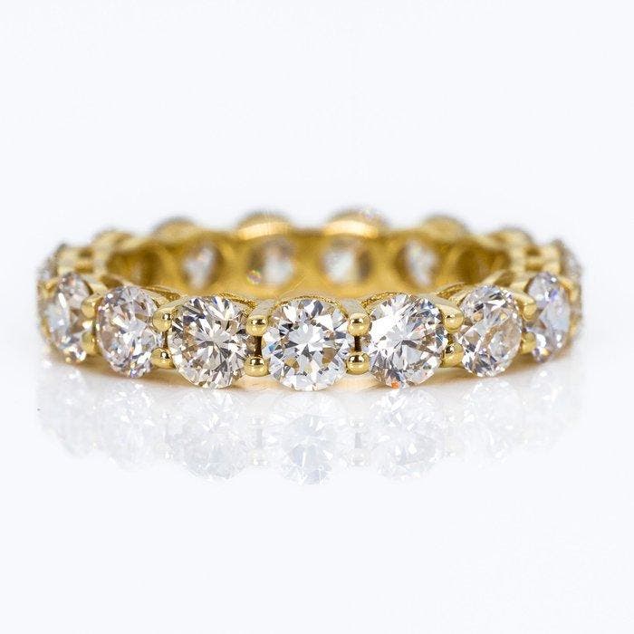 Zonder minimumprijs - Ring - 14 karaat Geel goud - 3.61ct., Sieraden, Tassen en Uiterlijk, Ringen