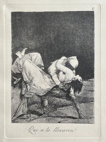 Francisco de Goya - Early 1800s - Los Caprichos - Que se la