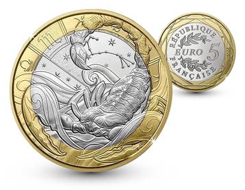 Astrologie collectie - Schorpioen 5 euro 2026 - Frankrijk, Verzenden