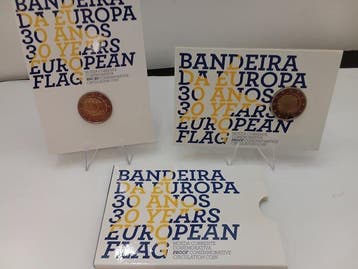 Portugal. 2 Euro 2015 Bandiera Europea (2 monete) Proof +