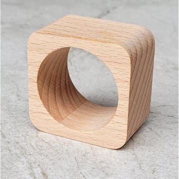 HOCHO Servetring – Vierkant – 50x50x30 mm – Beukenhout, Ophalen of Verzenden, Nieuw