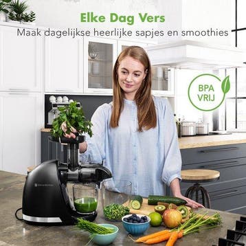 2dekans | KitchenBrothers Slowjuicer - Sapcentrifuge -, Ophalen of Verzenden, Gebruikt