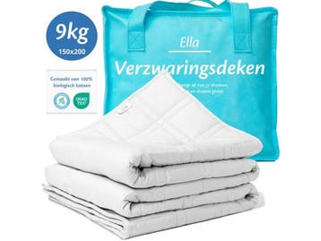 Ella Verzwaringsdeken - 9 kg - OEKO-TEX Katoen - 150 x 200, Verzenden, Nieuw