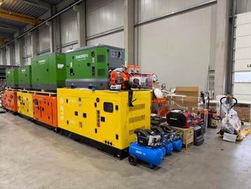 Generator aggregaten van 2 kVA tot 500 kVA grote voorraad, Nieuw, Elektrisch startend