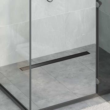 vidaXL Doucheafvoer 2-in-1 met 360° Sifon Zwart 80 cm, Verzenden, Nieuw
