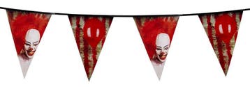 Vlaggenlijn Horror clown (6 m), Ophalen of Verzenden, Nieuw