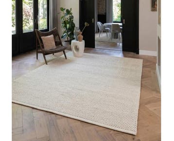 Vloerkleed Boola Rechthoekig 200x300 cm - Ivory, Huis en Inrichting, Stoffering | Tapijten en Kleden, Ophalen of Verzenden, Nieuw