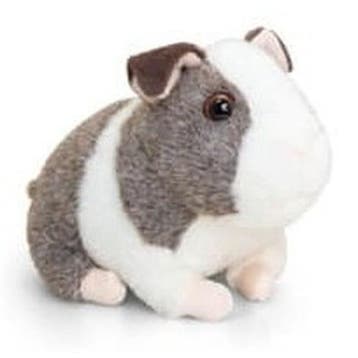 Keel Toys cavia knuffel - pluche - grijs/wit - met geluid, Verzenden, Nieuw