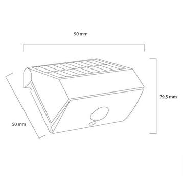 Solar Wandlamp Beam met schemer- en bewegingssensor, Kunststof, Verzenden, Minder dan 50 watt, Overige typen