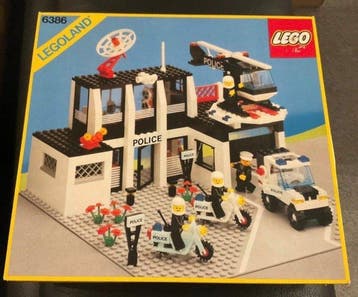 Lego Set - 6386 - Classic Town - Pollice command base, Nieuw