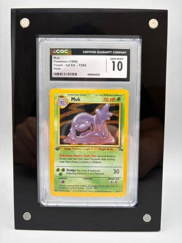 Pokémon Graded card - Muk Holo, First edition - CGC 10 -, Nieuw
