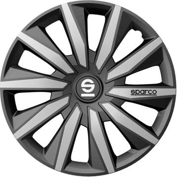 Sparco Wieldoppen setpen Milano - 16-inch - Grijs/Zilver - S, Auto diversen, Verzenden, Nieuw