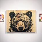 STRINK - Bear Portrait, Antiek en Kunst