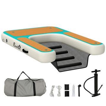 Opblaasbare Honden Waterhelling Hondenhelling Zwembad 151x10, Verzenden