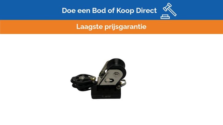 Bieden: Antal Marine Stainless Steel Single Sheave Block wi, Watersport en Boten, Zeilen en Zeiltoebehoren, Toebehoren, Nieuw