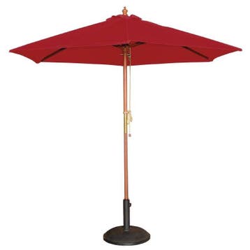 Parasol Rond Rood 3 (Ø) meter, Verzenden, Nieuw in verpakking