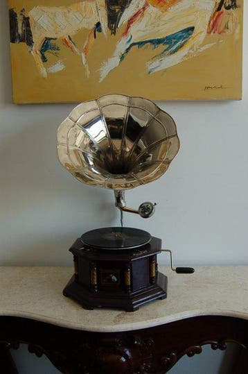 His Masters Voice - Zijn meesterstem ( Reproductiegramfofoon, Antiek en Kunst