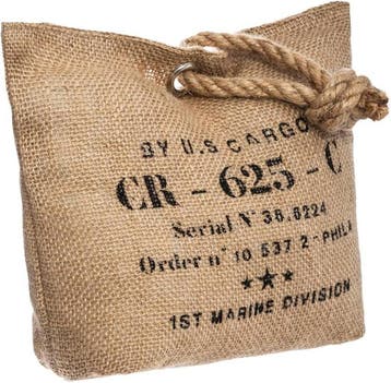 Deurkussen jute vintage 25cm | retourdeal 30% korting, Ophalen of Verzenden, Nieuw, Binnen