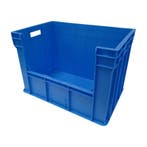Magazijnbak, 600x400x415 mm, euronorm, blauw pp, gebruikt -, Gebruikt, 40 tot 60 cm, 50 tot 75 cm, Bak of Kist