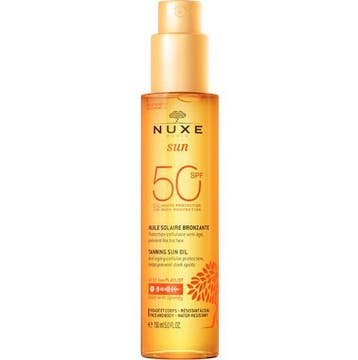 Nuxe Tanning Sun Oil SPF 50 - 150ml, Sieraden, Tassen en Uiterlijk, Uiterlijk | Gezichtsverzorging, Ophalen of Verzenden, Nieuw