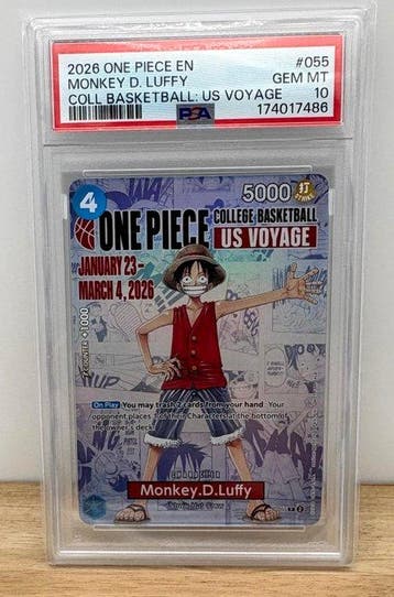 Bandai - 1 Graded card - One Piece - Monkey D. Luffy #055 /, Nieuw