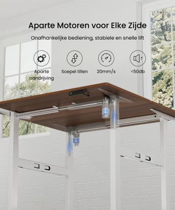 Zit sta bureau - Elektrisch - Verstelbaar - Bureauframe - Wi, Verzenden, Zo goed als nieuw