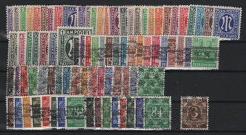Geallieerde bezetting - Duitsland 1945/1949 - Bizone,, Gestempeld