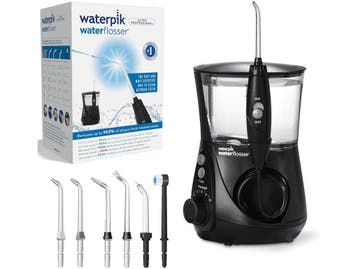 Waterpik WF-662 - Flosapparaat - 6 opzetstukken - Zwart, Verzenden, Nieuw