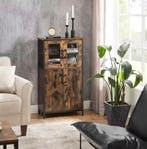 Industrieel Highboard Opbergkast – 108cm Hoog – Kabinetkast, Huis en Inrichting, Kasten | Overige, Verzenden, Nieuw