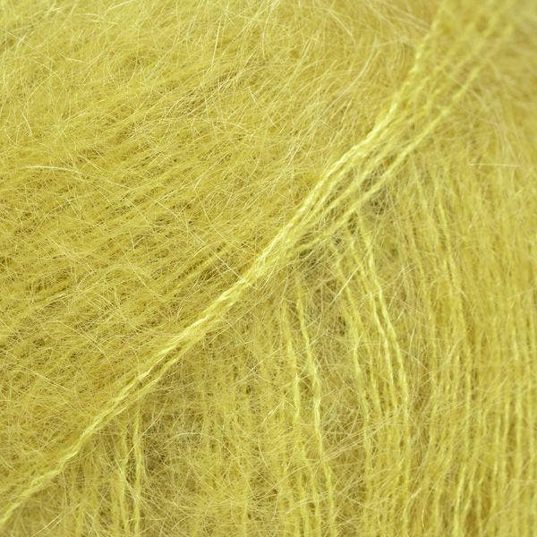 DROPS Kid-Silk Uni Colour - 67 licht olijfgroen - Mohair G, Hobby en Vrije tijd, Breien en Haken, Ophalen of Verzenden