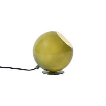 Retro tafellamp groen met glas - Mabel, Huis en Inrichting, Lampen | Tafellampen, Verzenden, Nieuw, Glas