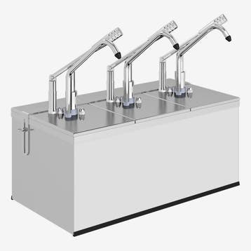 Gastronorm Hendel Dispenser | 3x GN 1/4 Container | 5×,25L |, Ophalen of Verzenden, Nieuw in verpakking