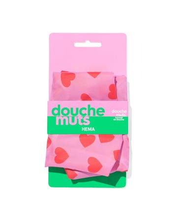 HEMA Douchemuts hartjes roze, Kleding | Heren, Verzenden, Nieuw