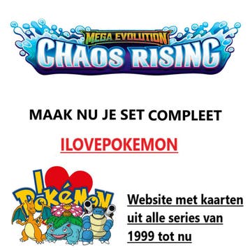 Pokemon Kaarten Trading Cards - Chaos Rising - CRI, Ophalen of Verzenden, Nieuw, Losse kaart, Foil