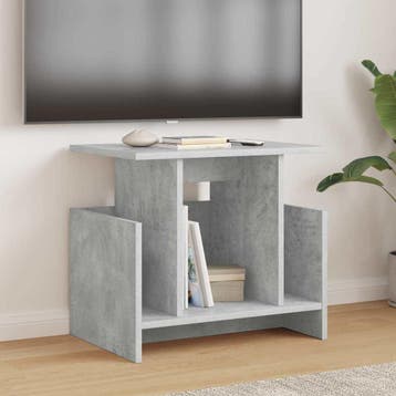vidaXL TV-standaard 50 x 35 x 45 cm Beton Grijs Bewerkt hout, Huis en Inrichting, Kasten | Televisiemeubels, Minder dan 50 cm