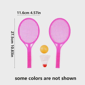 Mini Plastic Badminton & Tafeltennis Set - 4 Paddles, 2 Ball, Verzenden, Nieuw