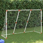vidaXL Kindervoetbaldoel met ballen 2-in-1 184x64x124 cm wit, Verzenden, Nieuw