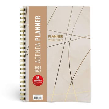 Planner spiraal Elara crème - 29x21cm, Ophalen of Verzenden, Nieuw in verpakking