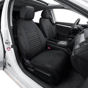 Autostoelhoezen T-Roc | Zwart Kunstleer | Tweedekansje, Ophalen of Verzenden, Nieuw, Volkswagen