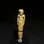 Oud-Egyptisch Faience Amulet van een mannelijke figuur. 7 cm