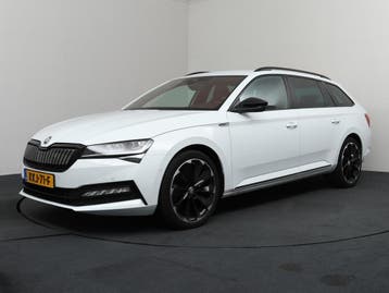 Zakelijke Lease |  Škoda Superb Combi 1.4 TSI iV Sportline B, Automaat, Gebruikt, Euro 6, Wit